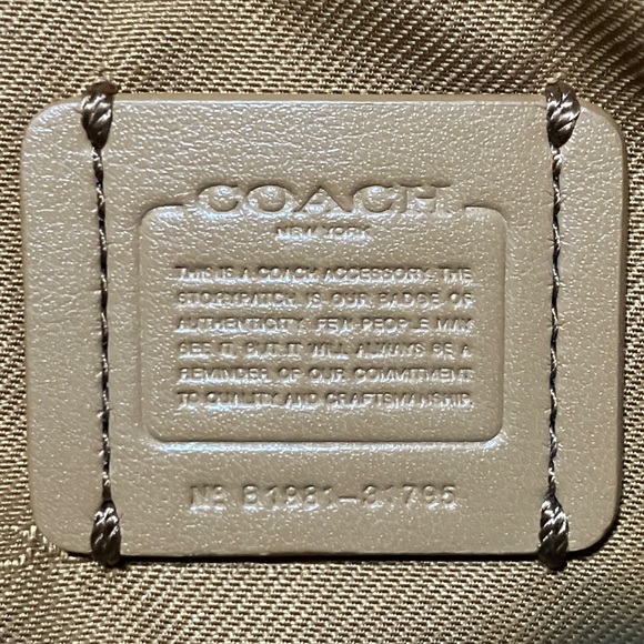 Coach Ivory Camera bag with Black Accents (Sadie)